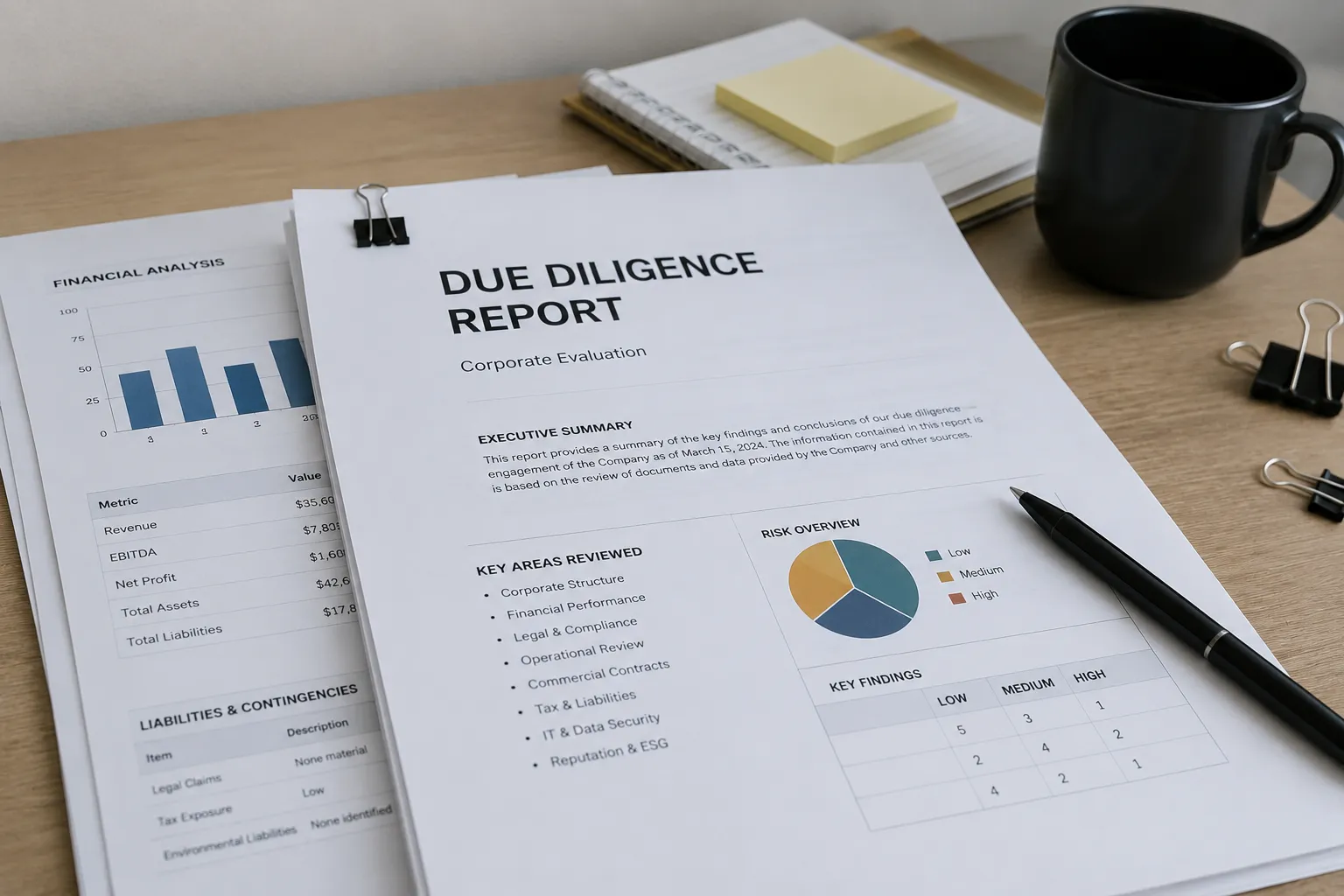 Analyst screening a company through open registries before a deal