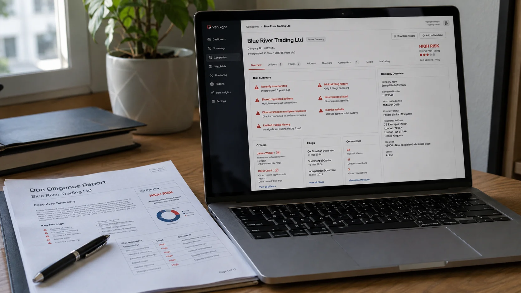 Analyst matching a company profile against the terms of a deal